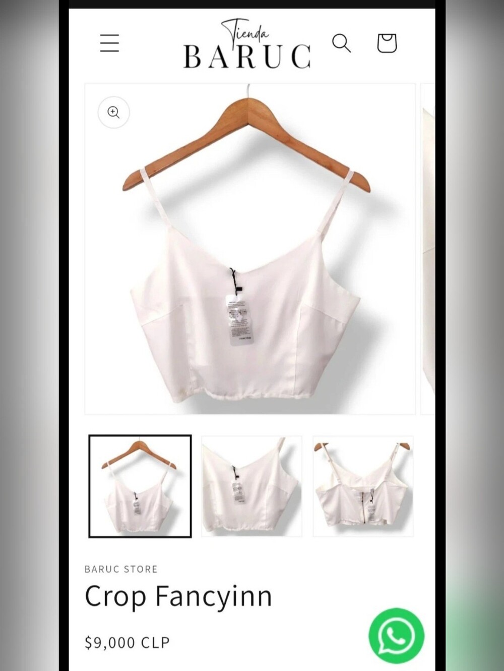 White Cropped Fancyinn Lightweight Bustier Adjustable Straps Back Zip Large NWT
